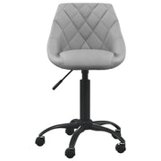 Sedia da Ufficio Grigio Chiaro in Velluto 3088846