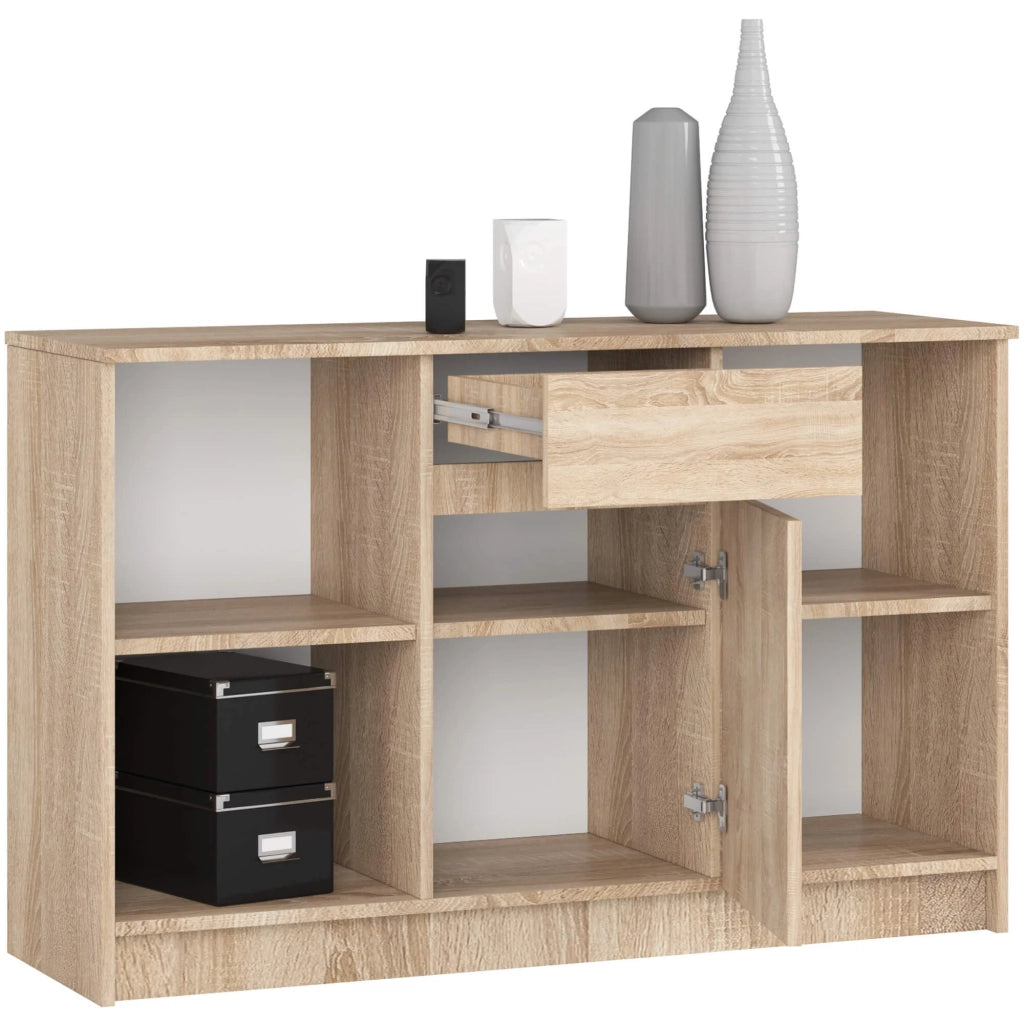 Scrivania angolare AKORD B17 Sonoma Quercia 120 cm 1 anta 1 cassetto 120x126x79 cm