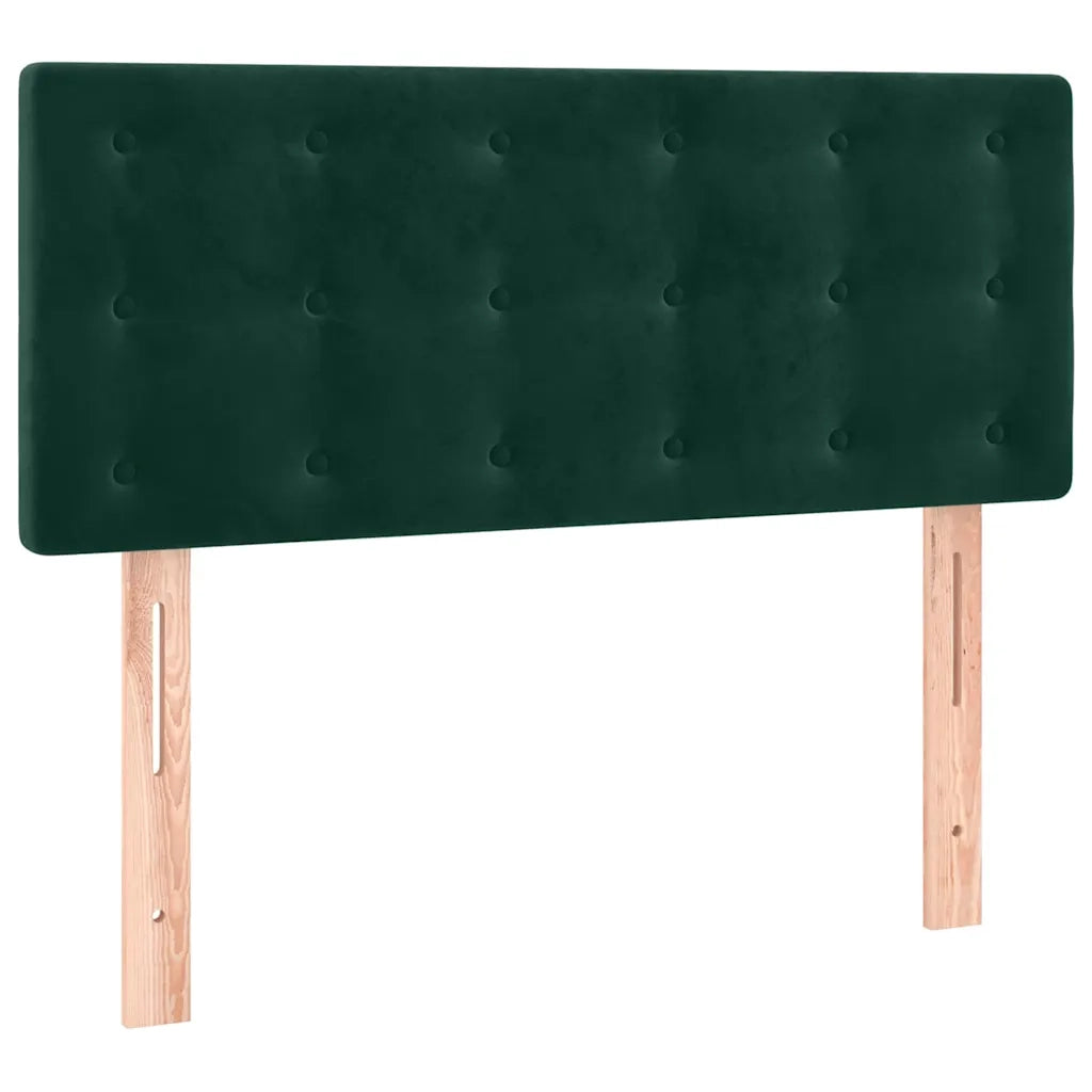 Testiera-Testata-Testiera Decorativa Verde scuro 90x5x78/88 cm in Velluto 173100