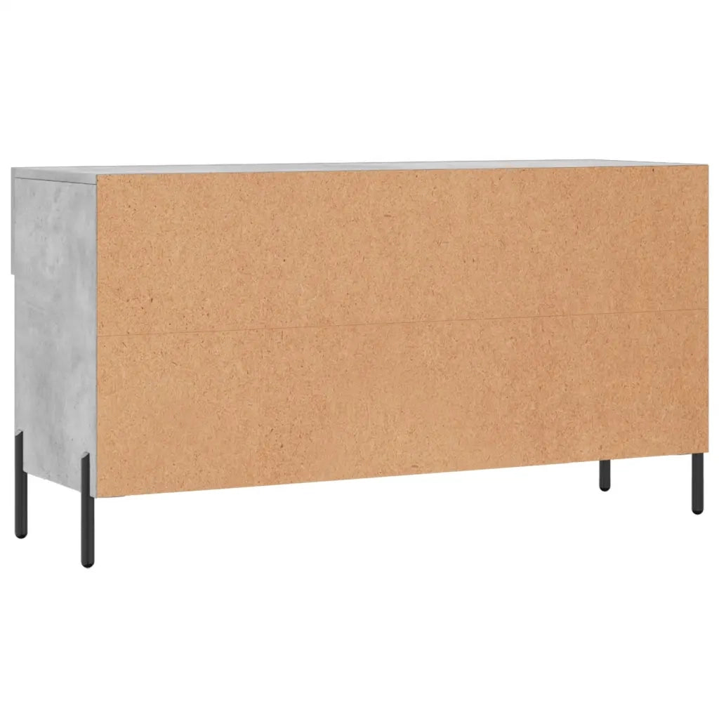 Panca Porta Scarpe-Sgabello-Panca Scarpiera Grigio Cemento 102x35x55cm Legno Multistrato 133236