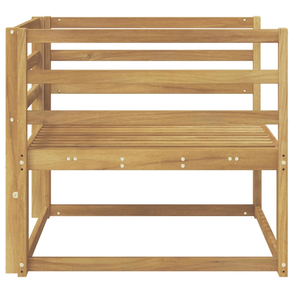 Divano centrale per esterno Legno di Acacia Massello Bianco 3438993
