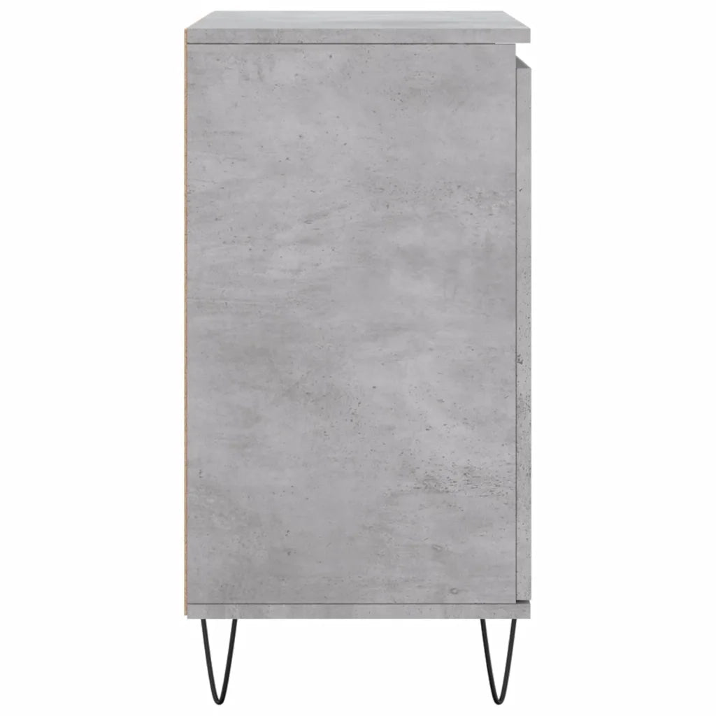 Credenza-Buffet-Armadio da cucina Grigio Cemento 60x35x70 cm in Legno Multistrato 676486