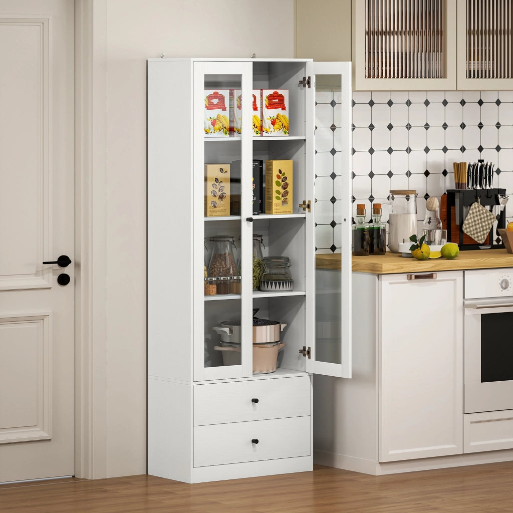 Armadio guardaroba con ante scorrevoli ¨C zephmum ¨C 59x30x164 bianco