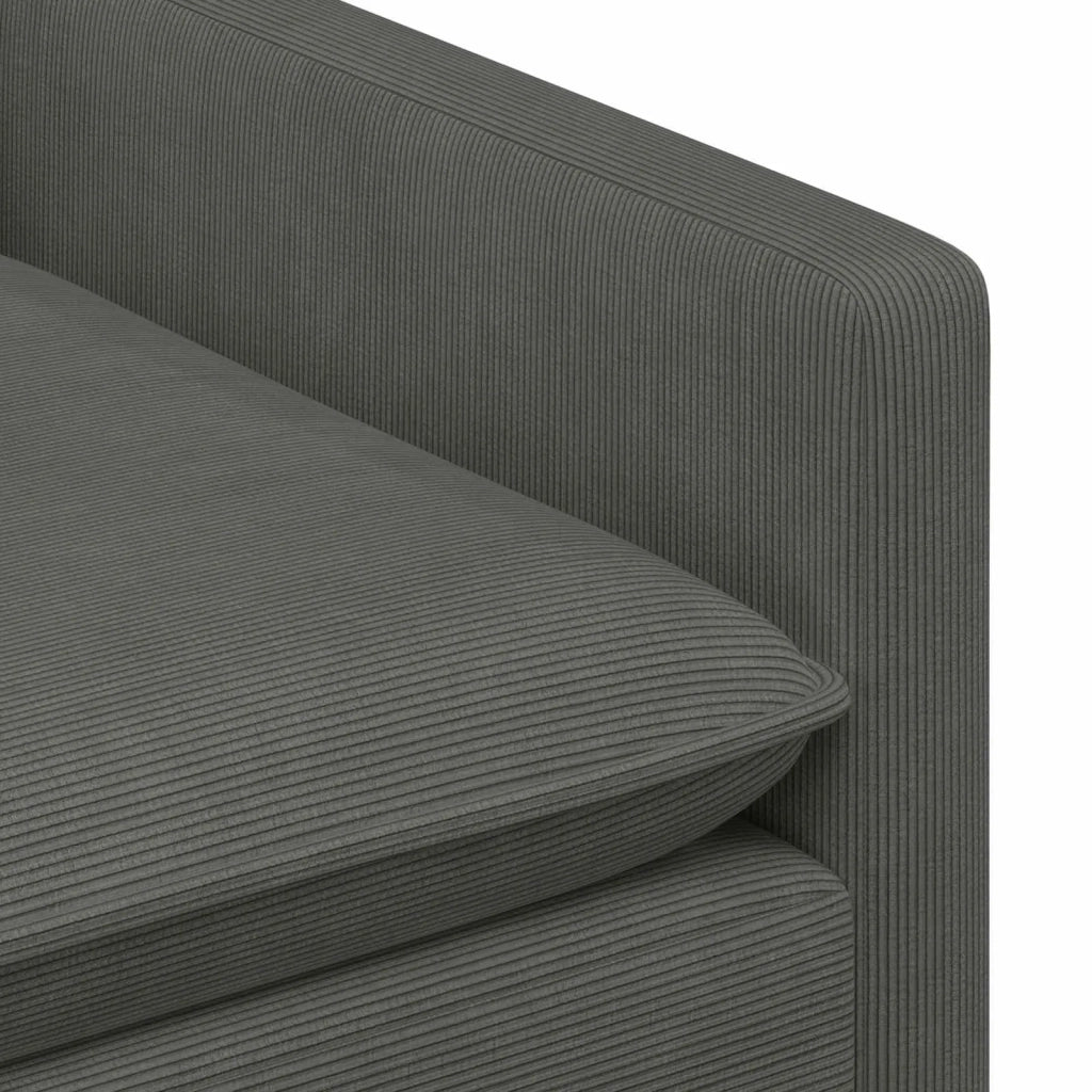 Set di divani 2 pcs Grigio Scuro Tessuto 3417042