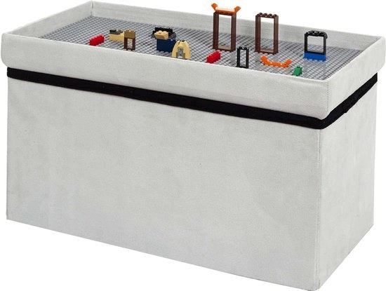 Cassetto di archiviazione decorato legno grigio - Kids Deco - Camera da bambino cassetto di archiviazione