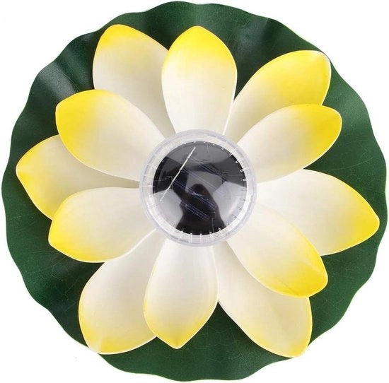 Illuminazione Solare Piscina Flottante Lampada Fior di Loto 7 Colori Cambiante Impermeabile Illuminazione Esterna per Piscina e Fontana (Giallo) Lavatrice