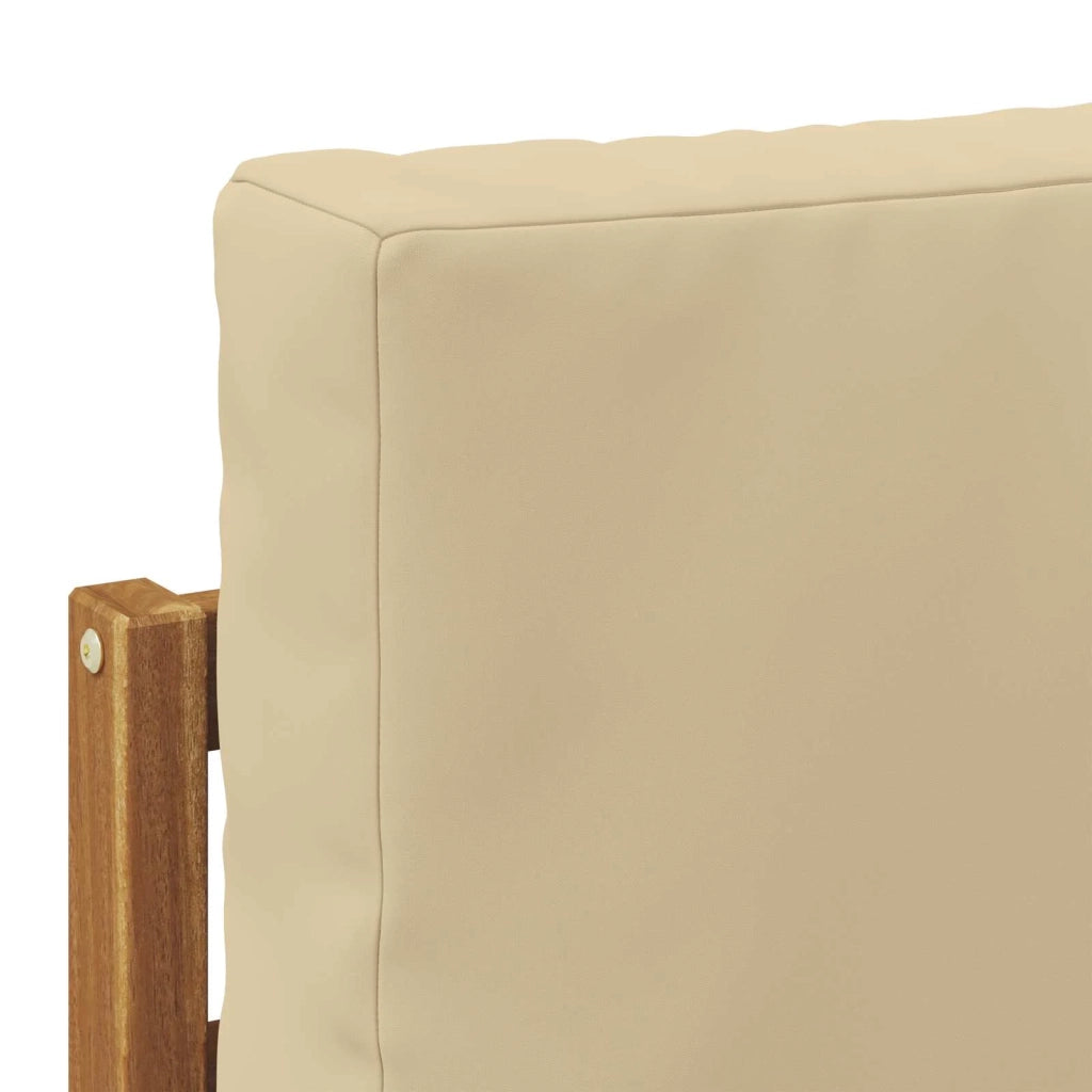 Set di divani da esterno con cuscino 9 pcs Naturale e Beige 3366621