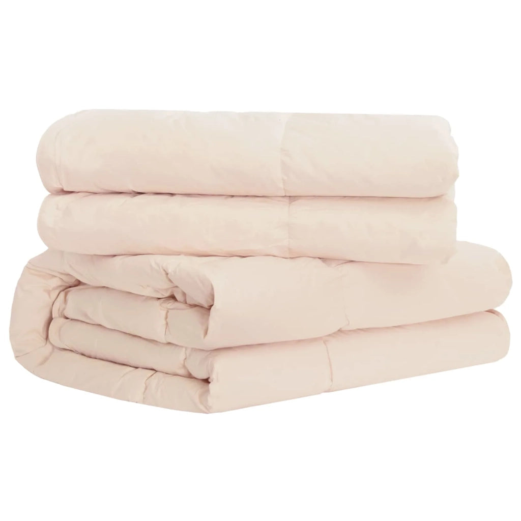 Set di Piumoni 2 pz 200 x 240 cm Kapok e Poliestere Beige 3431984