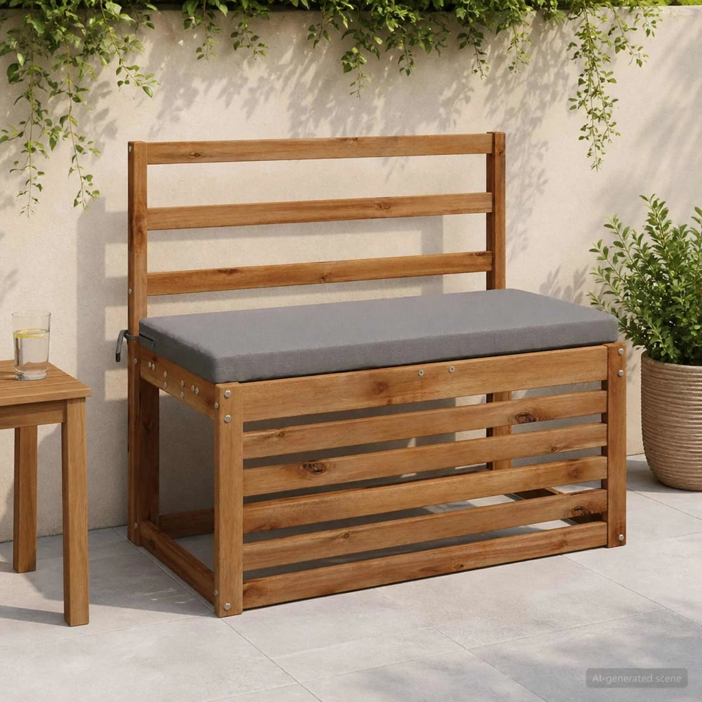 Cuscino per panchina SOEST 100% Poliestere Grigio 948694