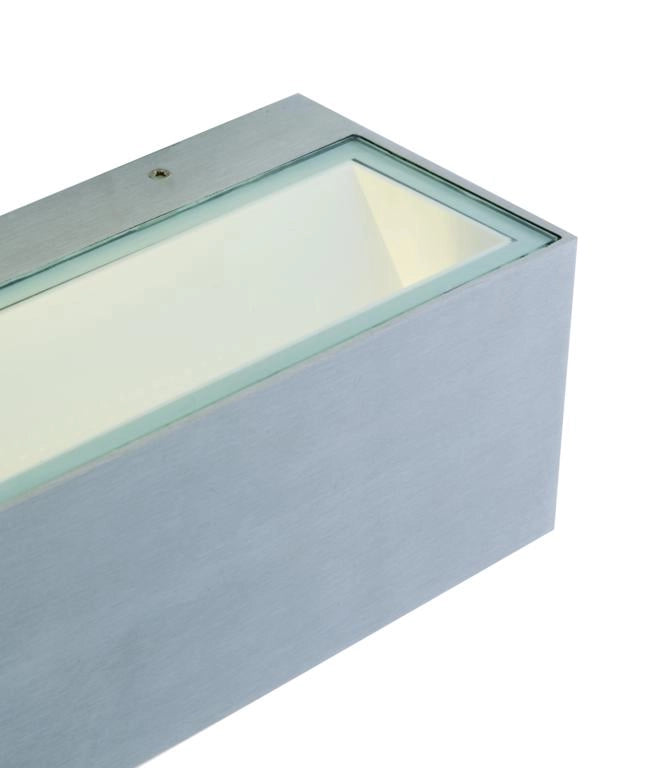 APPLIQUE BIEMISSIONE LED TWIN NIKEL 12W 1560LM CCT 3000K / 4000K IP54 6,5X8,9X14CM