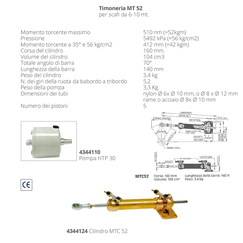 CILINDRO MTC52 MTC 52 CYLINDER