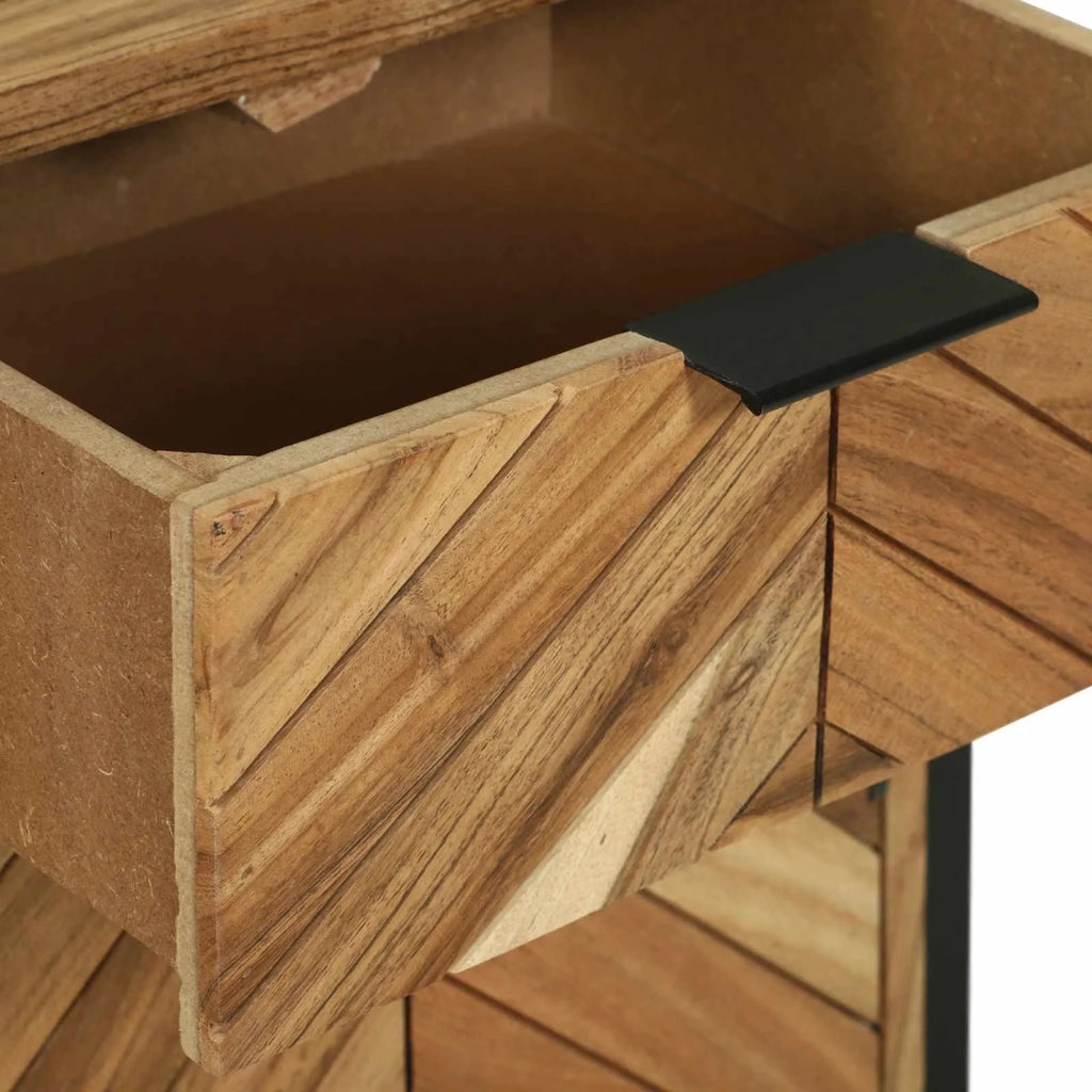 Credenza 100 x 30 x 75 cm Legno massello di acacia 374109