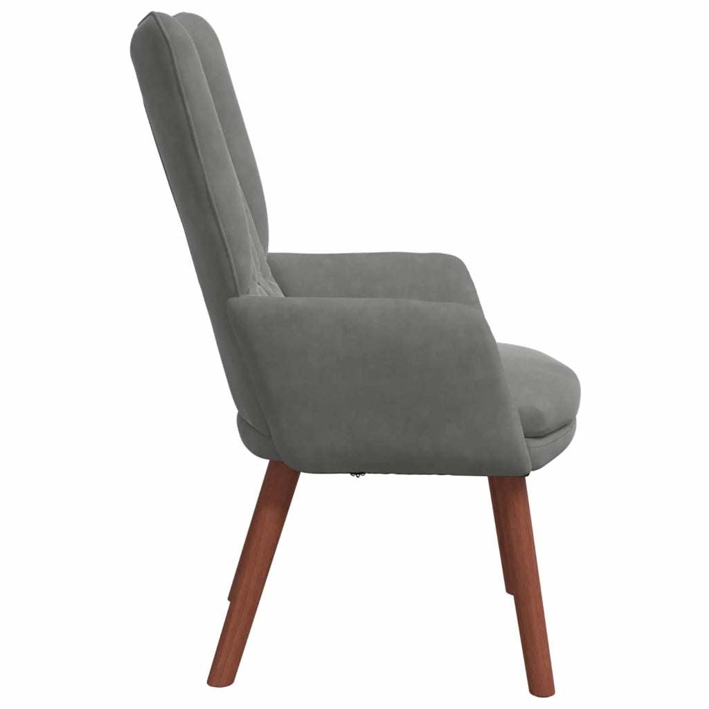 poltrona Grigio scuro 63 x 67 x 94 cm Velluto 42001815