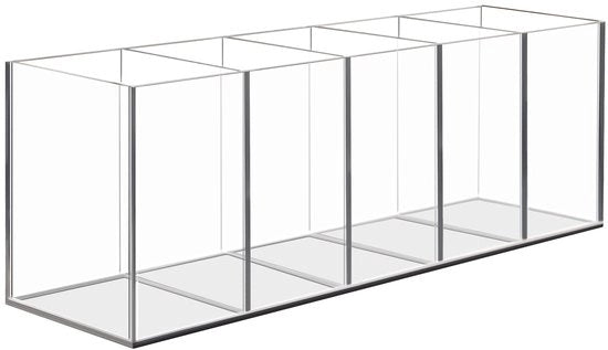 Penholder Acrilico - Ospite per Pennarelli in Vetro Porta Matite Organizzatore per Ufficio, Scuola, Articoli di Casa (28,2 x 7,6 x 9,5 CM)