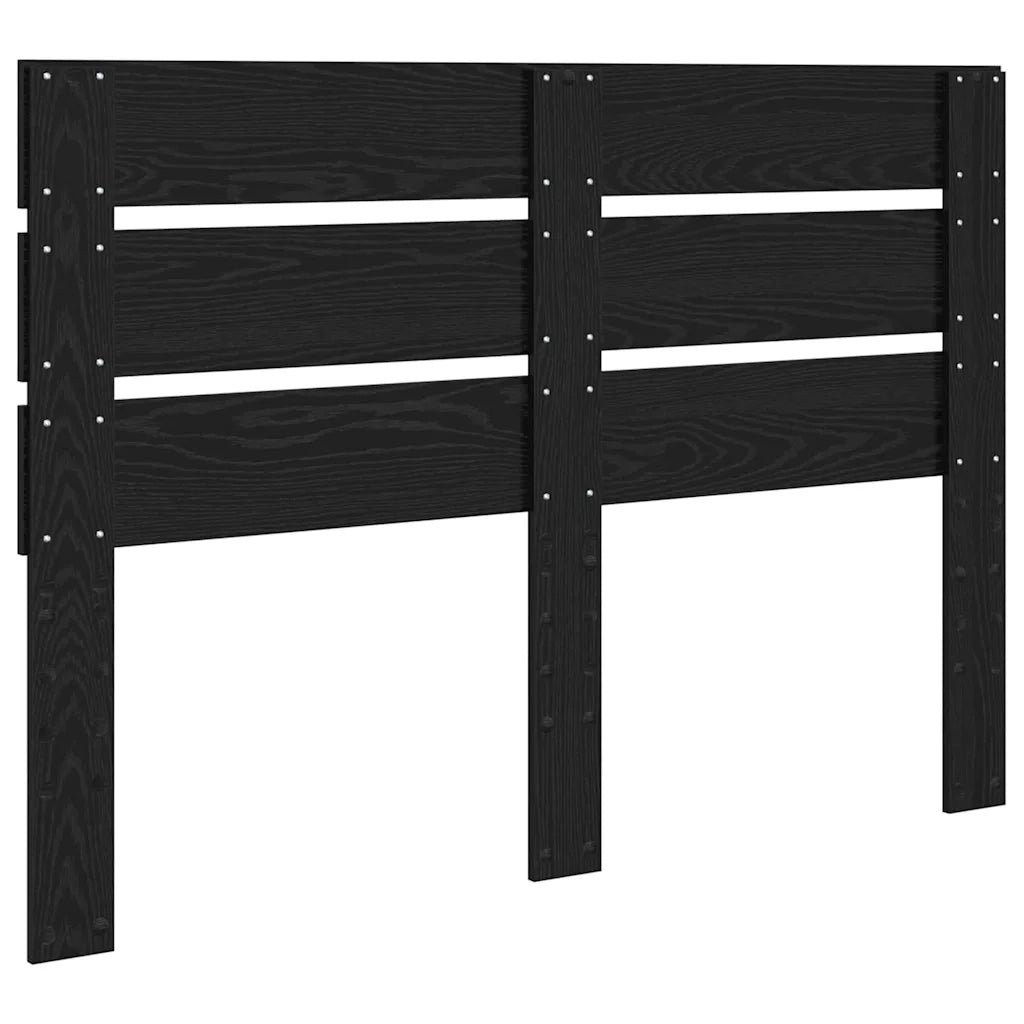 Testiera-Testata-Testiera Decorativa Rovere Nero 150 cm Legno multistrato 120744