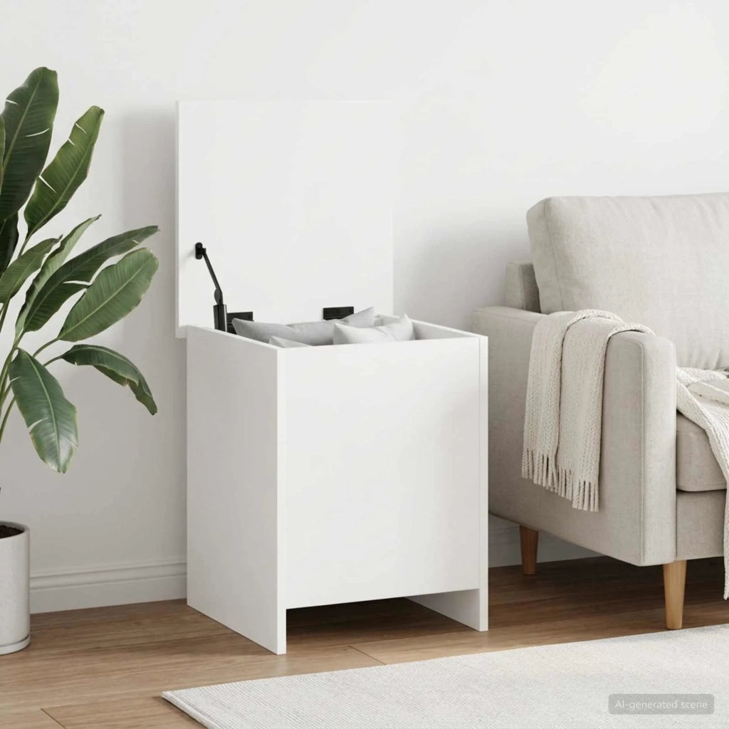 Cassa di stoccaggio Bianco 40 x 40 x 50 cm Legno ingegnerizzato 8011243