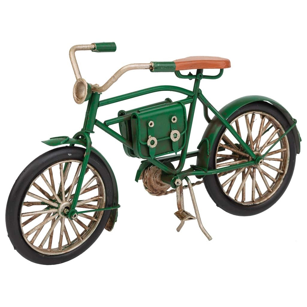 Bicicletta metallo verde 22x7x13h
