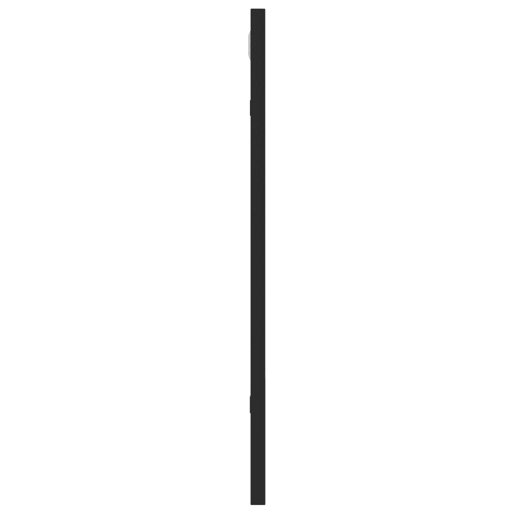 Specchio da Parete Nero 40x50 cm Rettangolare in Ferro 358646