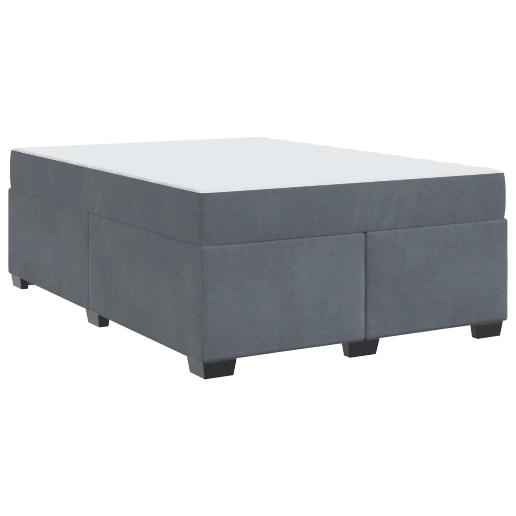 Struttura del letto Grigio scuro 140 x 200 cm Tessuto