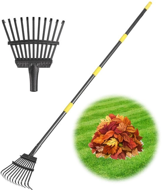 Ferramenta per giardino - Manico pesante - 70 pollici - Manico regolabile in acciaio - Adatto per prati, giardino, siepi, aiuole.