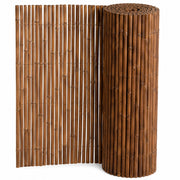 Arella In Bamboo Carbonizzato Ø 20-30 mm Recinzione Frangivista Ombreggiante Per Giardino Balcone Terrazzo Privacy Esterno Naturale  140 x 250 CM