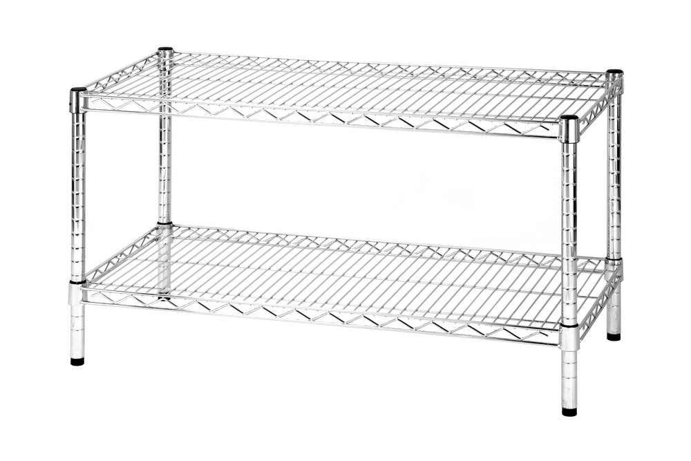 Archimede scaffale metallico scaffale 2 ripiani cm 46 x 91 x h. 50 cucina bagno garage cabina armadio