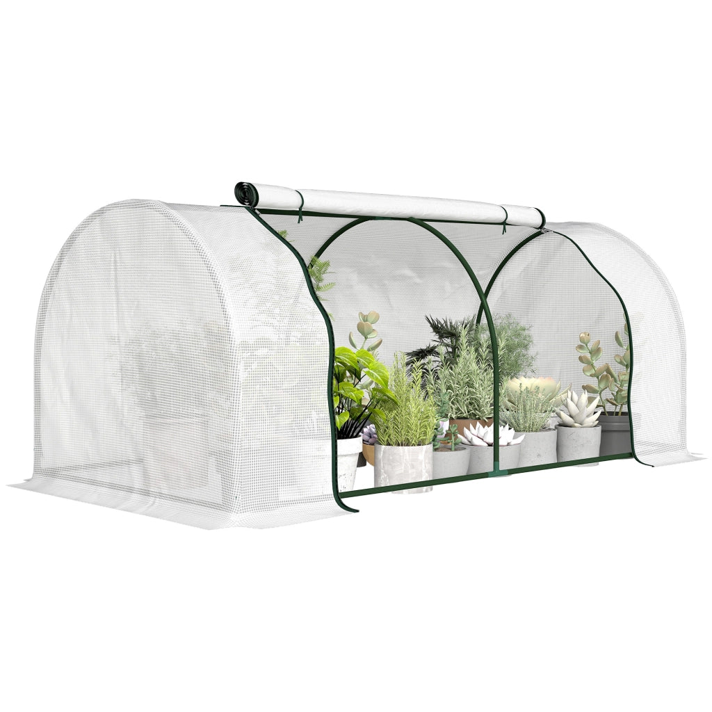 Serra da Giardino Mini ¨C Xylo ¨C 2x1x0.8m PE Bianco con Porta