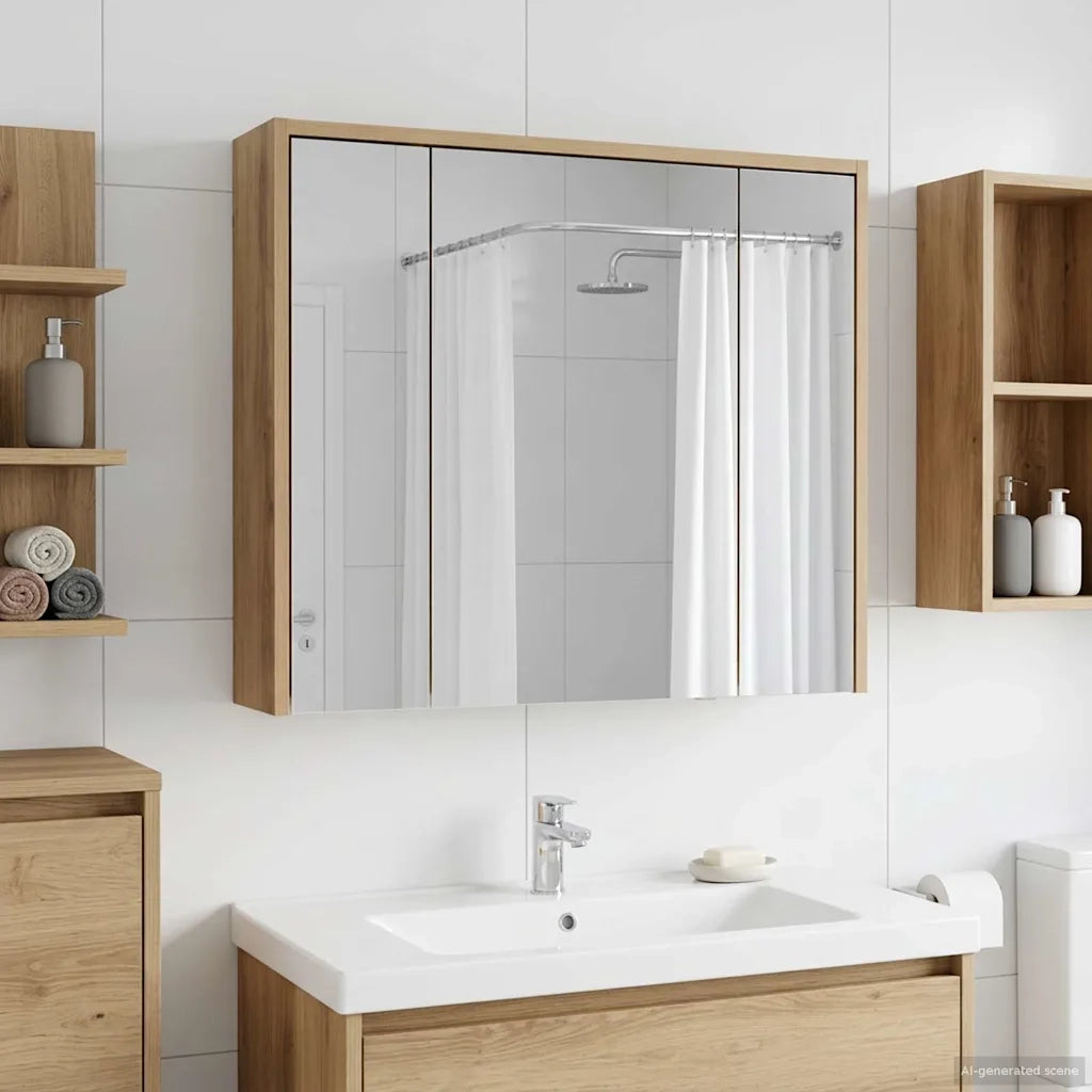 Mobiletto per specchio da bagno Rovere Artigianale 889174