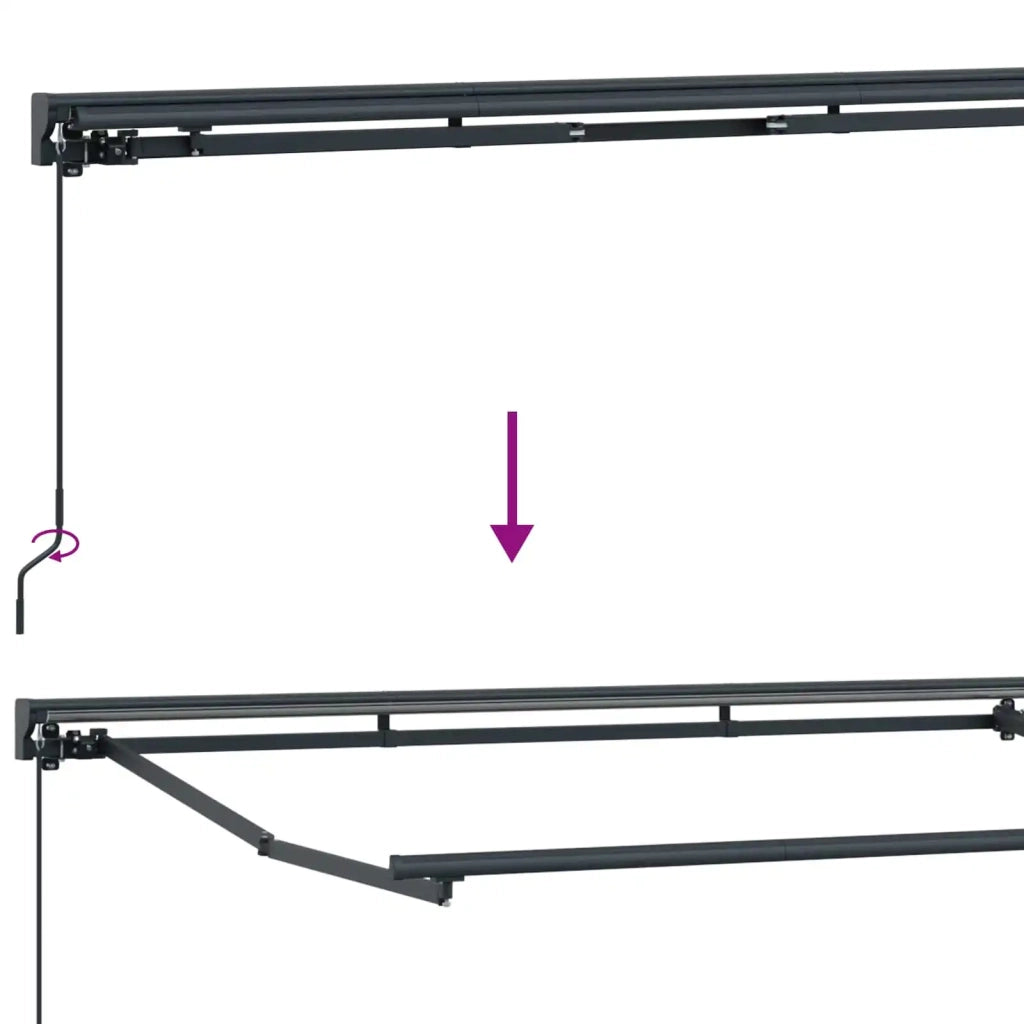 Tenda retrattile manuale Sabbia 4,5 × 3,5 m 3426295