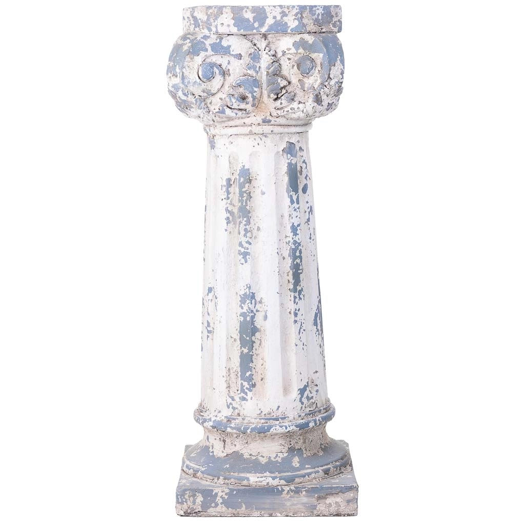 Colonna decorativa color pietra, 29x29x82h cm