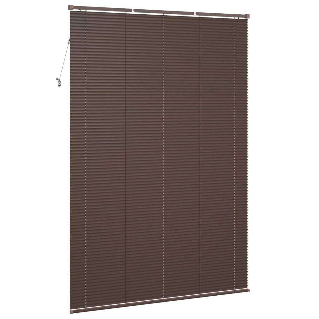 Tenda Veneziana Marrone Scuro con Motivo 213 x 160 cm PVC 42003809