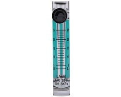 Misuratore di flusso del gas 2,5-25 LPM - Valvola di regolazione - Ossigeno - Aria - Gas - Misurazione precisa - Misuratore di flusso