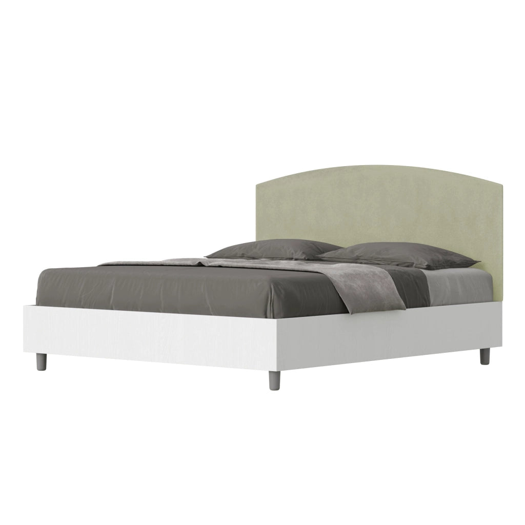 Letto Matrimoniale 160x190 cm con Rete Antilia Tè verde