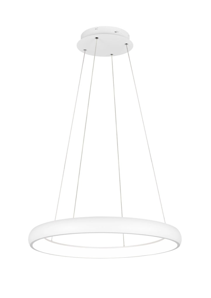 Lampada sospensione bianca Ø75 LED 59W CCT Cardona Trio