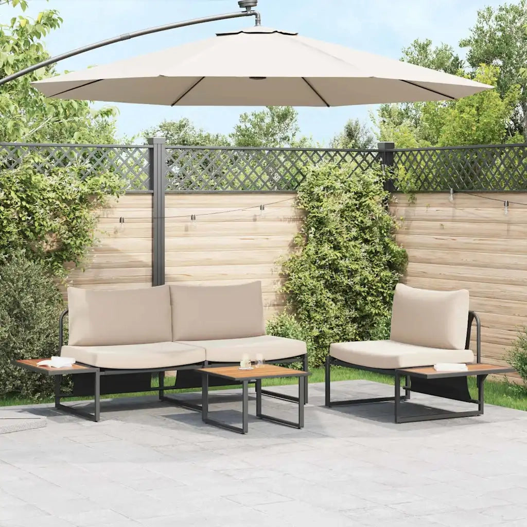 Set da Pranzo per Giardino 3 pcs Talpa Acciaio 3335893