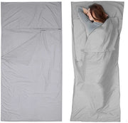 Copriletto per letto 75 x 210 cm - Ultraleggero - Comodo - Velo di poliestere - Design 2-in-1 - Vasca per cuscini - Copriletto per viaggio