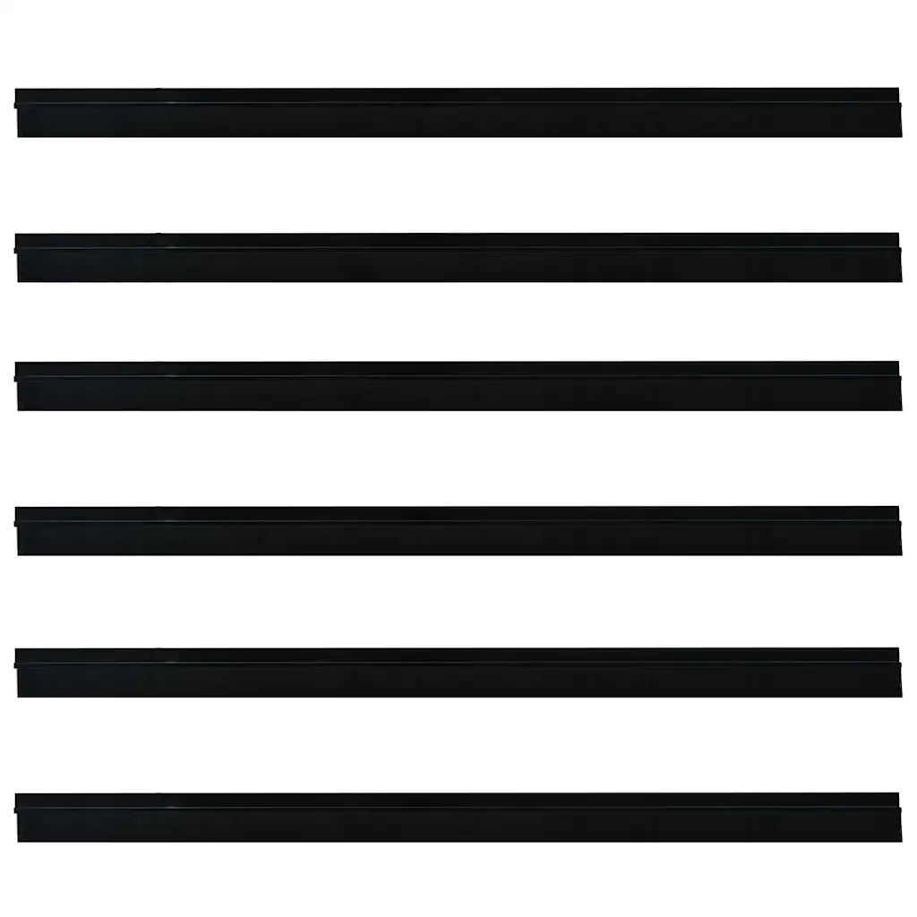 Spazzole per porte autoadesive 6 pz Nero 100 cm CFW8773851