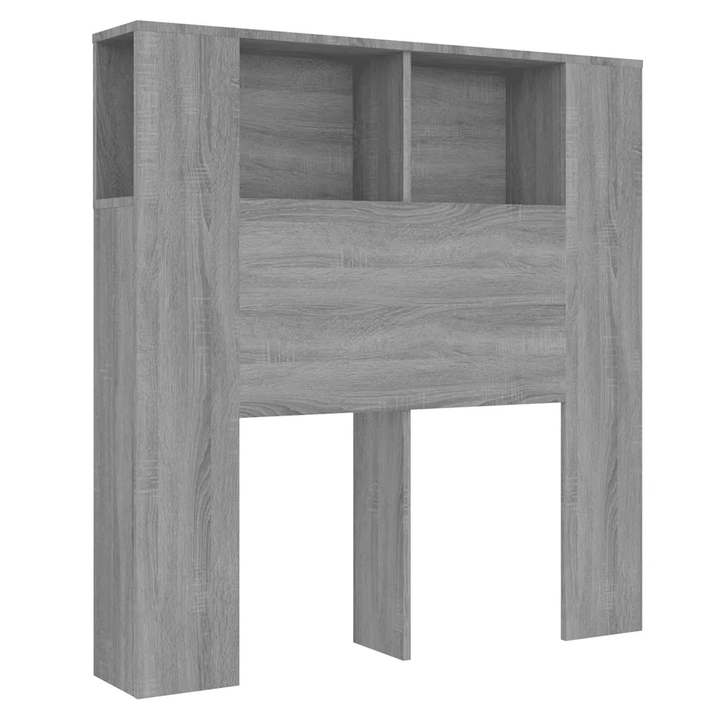 Testiera | Testata con Scomparti Grigio Sonoma 100x18,5x102,5 cm