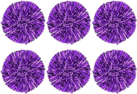 Accessori di danza per cheerleader - pompom sportivo - paese - 6 pezzi