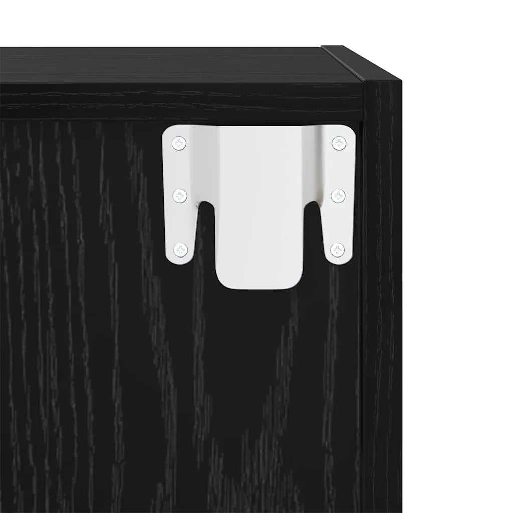 Armadietto a muro Rovere Nero 37 x 37 x 37 cm Legno multistrato 875076