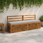 Cuscino per panchina SOEST 100% Poliestere Grigio 949988