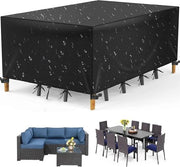 Copertura impermeabile per arredi esterni - resistente ai raggi UV, impermeabile, 240 x 170 x 75 cm - Cappotto per tavolo e sedie