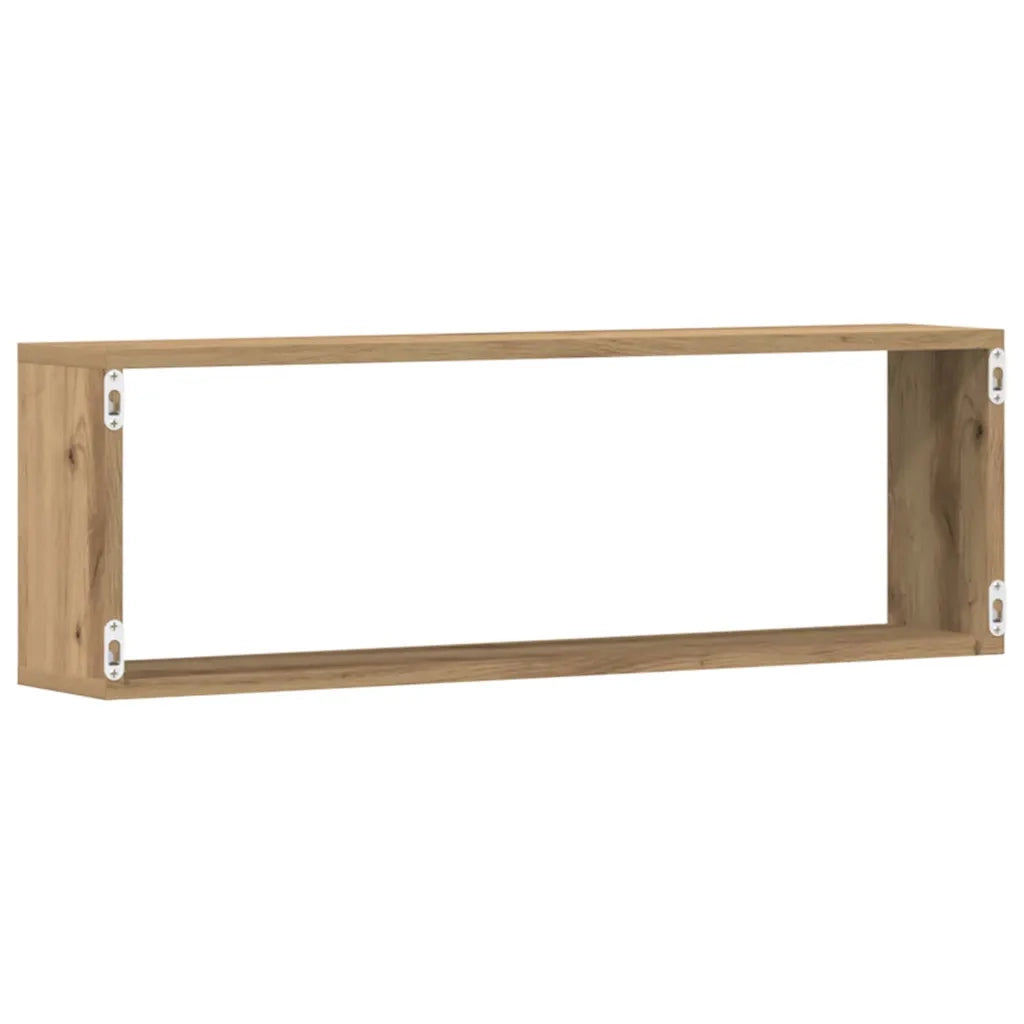 Scaffali da parete 2 pcs Rovere Artigianale 80 x 15 x 26 cm 862641