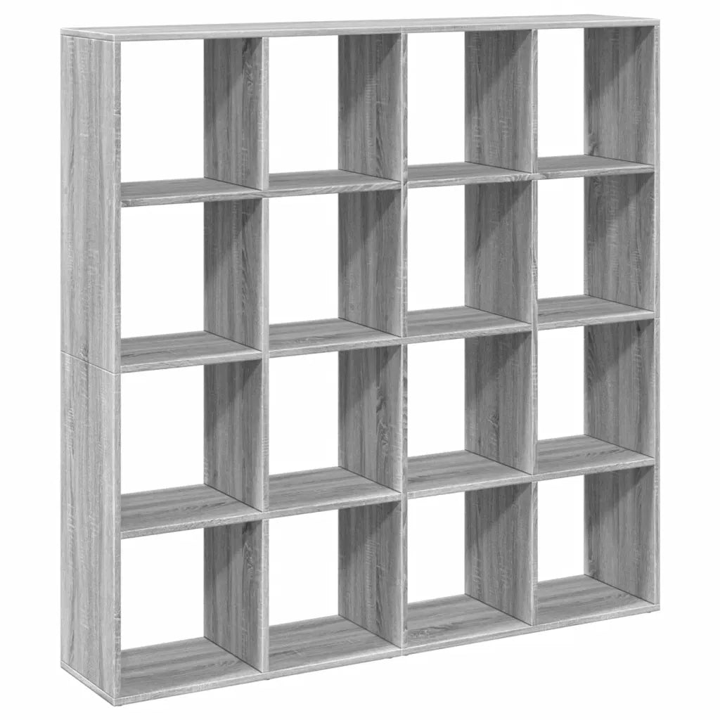 Libreria Grigio Sonoma 137,5x29x137,5 cm in Legno Multistrato 3310294