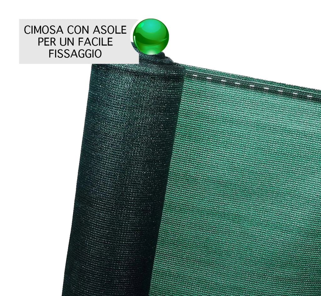 Rete Ombreggiante Metri Frangivista Telo Privacy Frangivento Verde Recinzione Frangisole Copertura Estero Ombra Terrazzi Giardini Verde - 1X30 MT