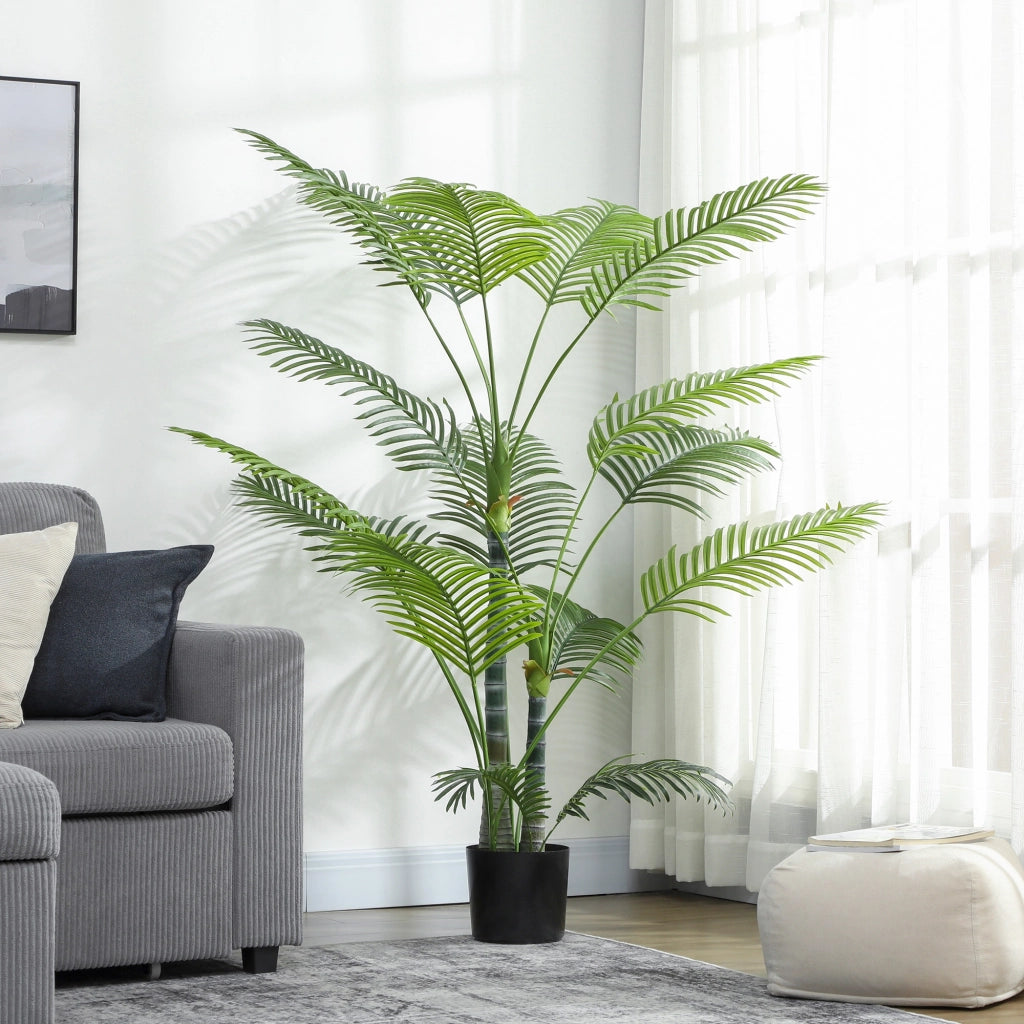 Pianta artificiale palma ¨C Zephmum ¨C Verde, vaso incluso, 170 cm