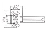 Cavo con presa polarizzata per pile 9v