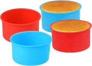 Forme per dolci in silicone - Rilascio rapido - 4 pezzi - 10,5 cm