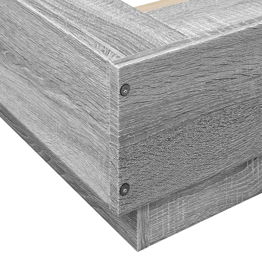 Giroletto Grigio Sonoma 160x200 cm in Legno Multistrato 3281180