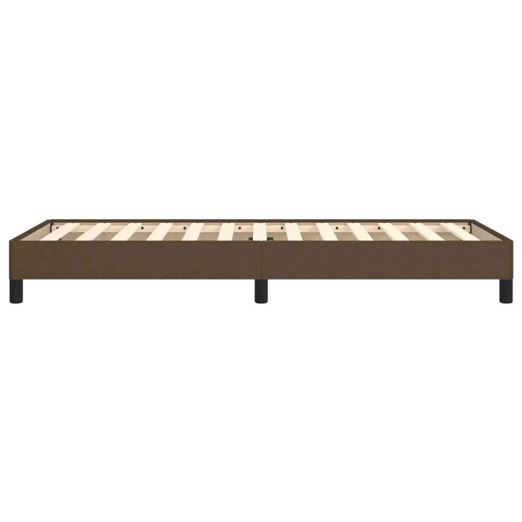 Letto singolo | Letto per adulti | Giroletto senza Materasso Marrone Scuro 90x190 cm Tessuto